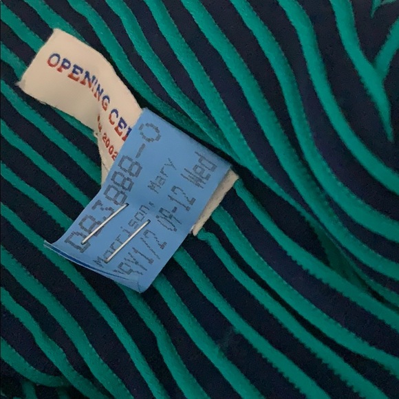 Opening Ceremony Mermaid Green Striped Dress Sz 4 - Picture 6 of 8